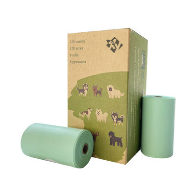 Guter Preis Kompostierbare Hunde-Kaka-Taschen mit flacher Oberfläche Einweg-Umweltfreundliche Hunde-Kaka-Taschen Online