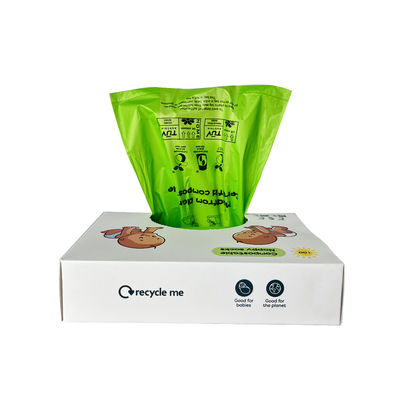 Guter Preis Einwegwindelbeutel für Babys, 100 Count Umweltschonende Kompostierbare Einwegwindelbeutel, Babykot und Mehrzweckbeutel mit Handgriffe für eine bequeme Entsorgung, undicht Online