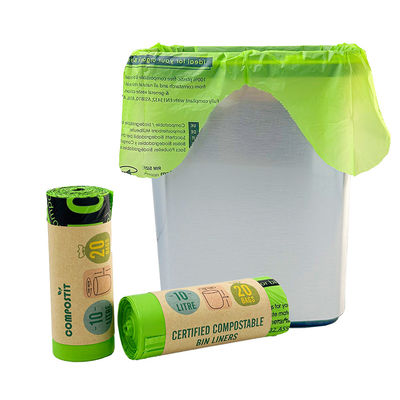 Guter Preis Wave Top Handle Kompostierbare Müllsäcke Papierfolie für Küchen Schlafzimmer Online
