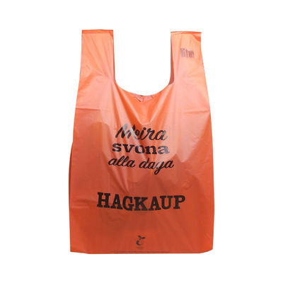 Guter Preis Biologisch abbaubare, wiederverwendbare T-Shirt-Taschen, einfache Krawatten-Handtasche, Singlet-Taschen Online