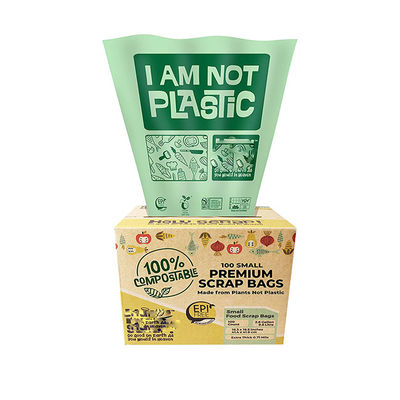 Guter Preis Großhandel Nachhaltiges 100% biologisch abbaubares Maisstärke Maßgeschneiderte Druckgroße Küche Kompostierbare Mülltonne Liner-Tasche für Lebensmittel-Rückstände Online