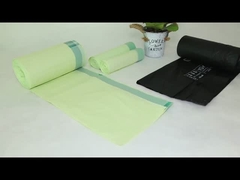 Grüne biologisch abbaubare Schnürsacken, nicht toxisch, mit individuellem Logo